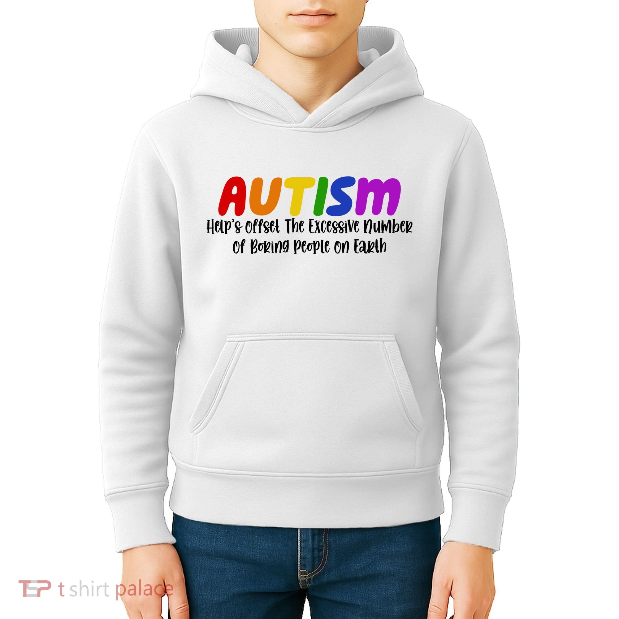 Autism Definition Helps Offset The Excessive Number Of Boring People On Earth Kids Hoodie