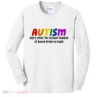 Autism Definition Helps Offset The Excessive Number Of Boring People On Earth Kids Long Sleeve Shirt thumb 0