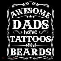 Awesome Dads Have Beards And Tattoos Funny Tote Bag thumb 4
