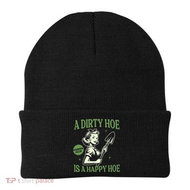 A Dirty Hoe Is A Happy Hoe Funny Gardening Plant Lover Women Beanie