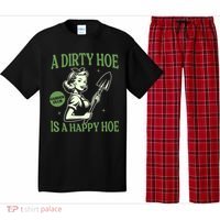 A Dirty Hoe Is A Happy Hoe Funny Gardening Plant Lover Women Pajama Set thumb 0
