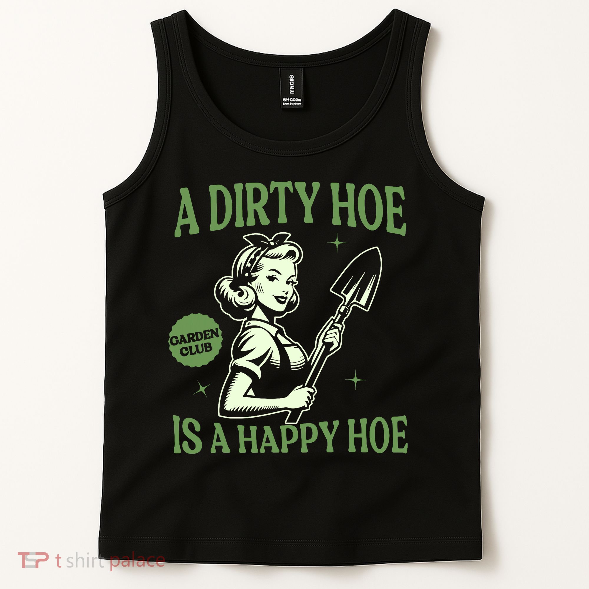 A Dirty Hoe Is A Happy Hoe Funny Gardening Plant Lover Women Tank Top