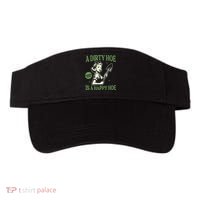 A Dirty Hoe Is A Happy Hoe Funny Gardening Plant Lover Women Visor thumb 0