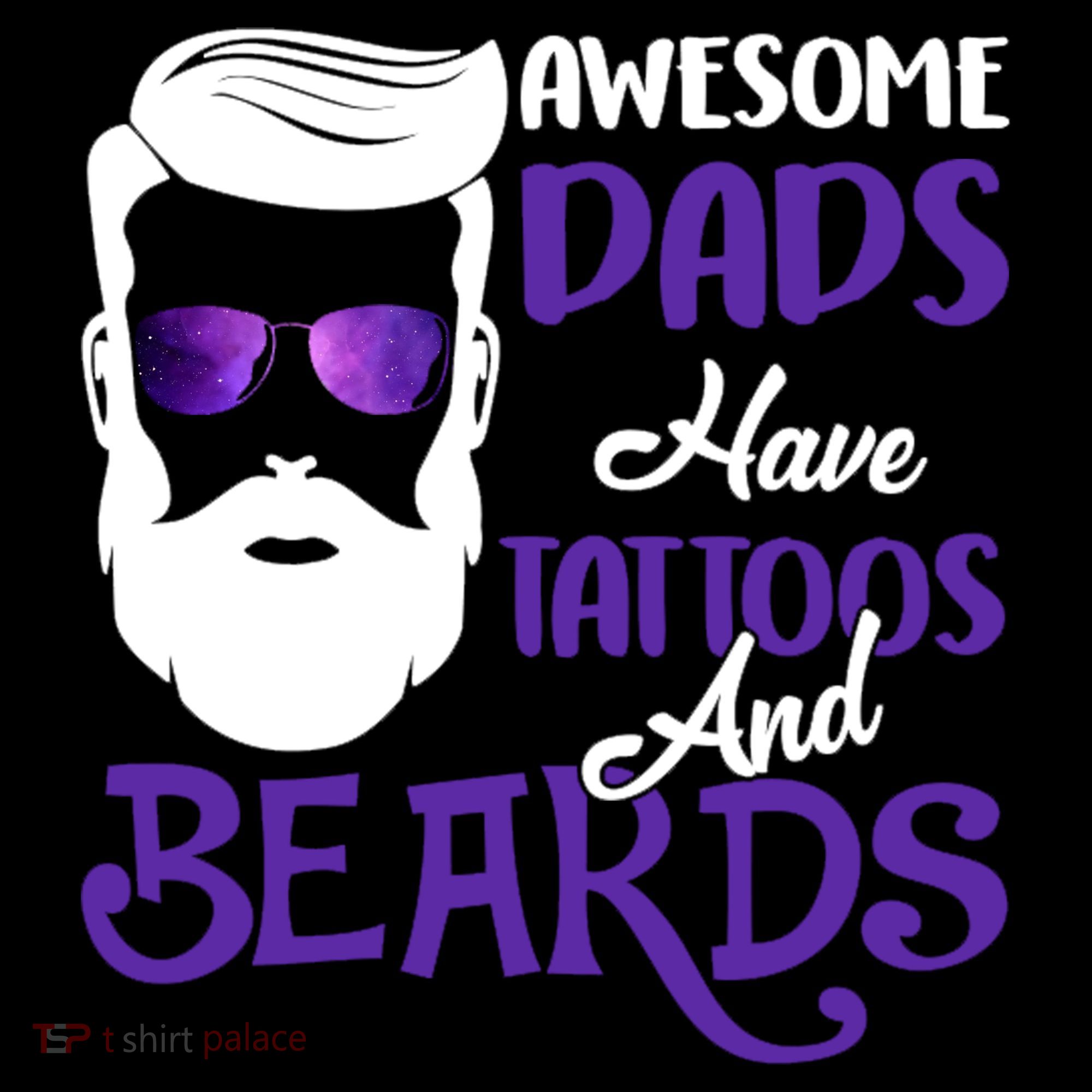 Awesome Dads Have Tattoos And Beards Backpack