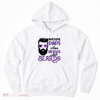 Awesome Dads Have Tattoos And Beards Hoodie thumb 0