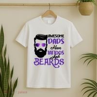 Awesome Dads Have Tattoos And Beards T-Shirt thumb 2
