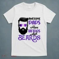 Awesome Dads Have Tattoos And Beards T-Shirt thumb 5