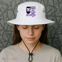 Awesome Dads Have Tattoos And Beards Bucket Hat thumb 3