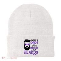 Awesome Dads Have Tattoos And Beards Beanie thumb 0