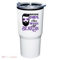 Awesome Dads Have Tattoos And Beards Tumbler thumb 0