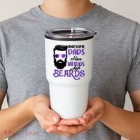 Awesome Dads Have Tattoos And Beards Tumbler thumb 2