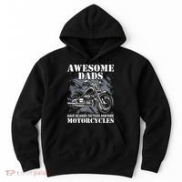Awesome Dads Have Tattoo Beards Ride Motorcycles Fathers Day Hoodie thumb 0