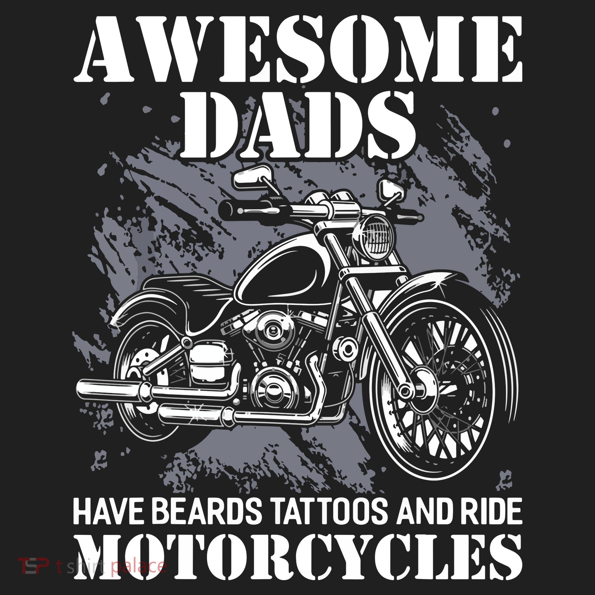Awesome Dads Have Tattoo Beards Ride Motorcycles Fathers Day Beanie