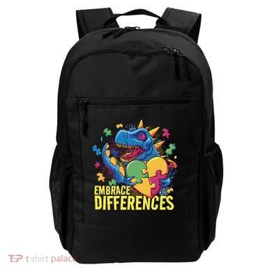 Autism Dinosaur Holding Puzzle Heart Backpack