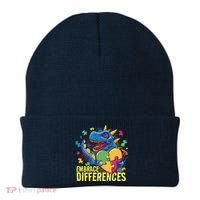 Autism Dinosaur Holding Puzzle Heart Beanie thumb 0