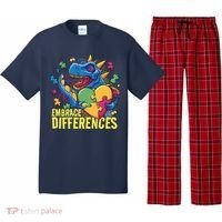 Autism Dinosaur Holding Puzzle Heart Pajama Set thumb 0