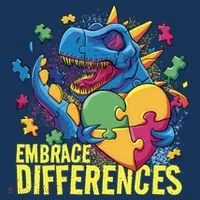 Autism Dinosaur Holding Puzzle Heart Toddler Hoodie thumb 2