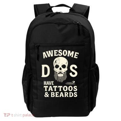 Awesome Dads Have Tattoos & Beards Backpack