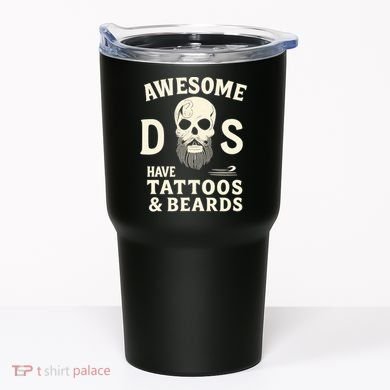 Awesome Dads Have Tattoos & Beards Tumbler