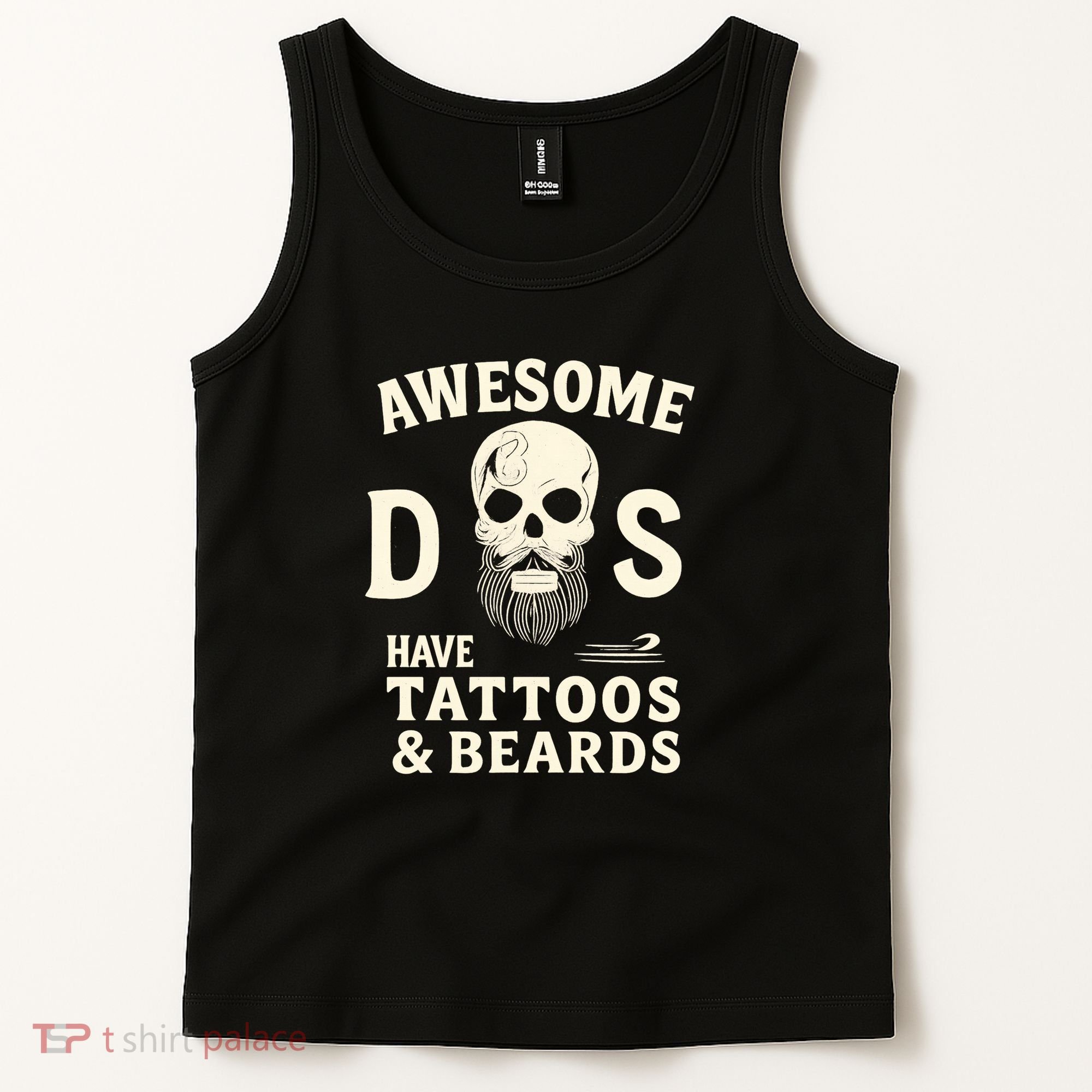 Awesome Dads Have Tattoos & Beards Tank Top