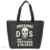 Awesome Dads Have Tattoos & Beards Bag thumb 0