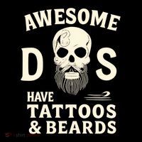 Awesome Dads Have Tattoos & Beards Bag thumb 4