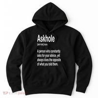 Askhole Definition Hilarious Gag Dictionary Adult Hoodie thumb 0