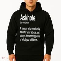 Askhole Definition Hilarious Gag Dictionary Adult Hoodie thumb 2