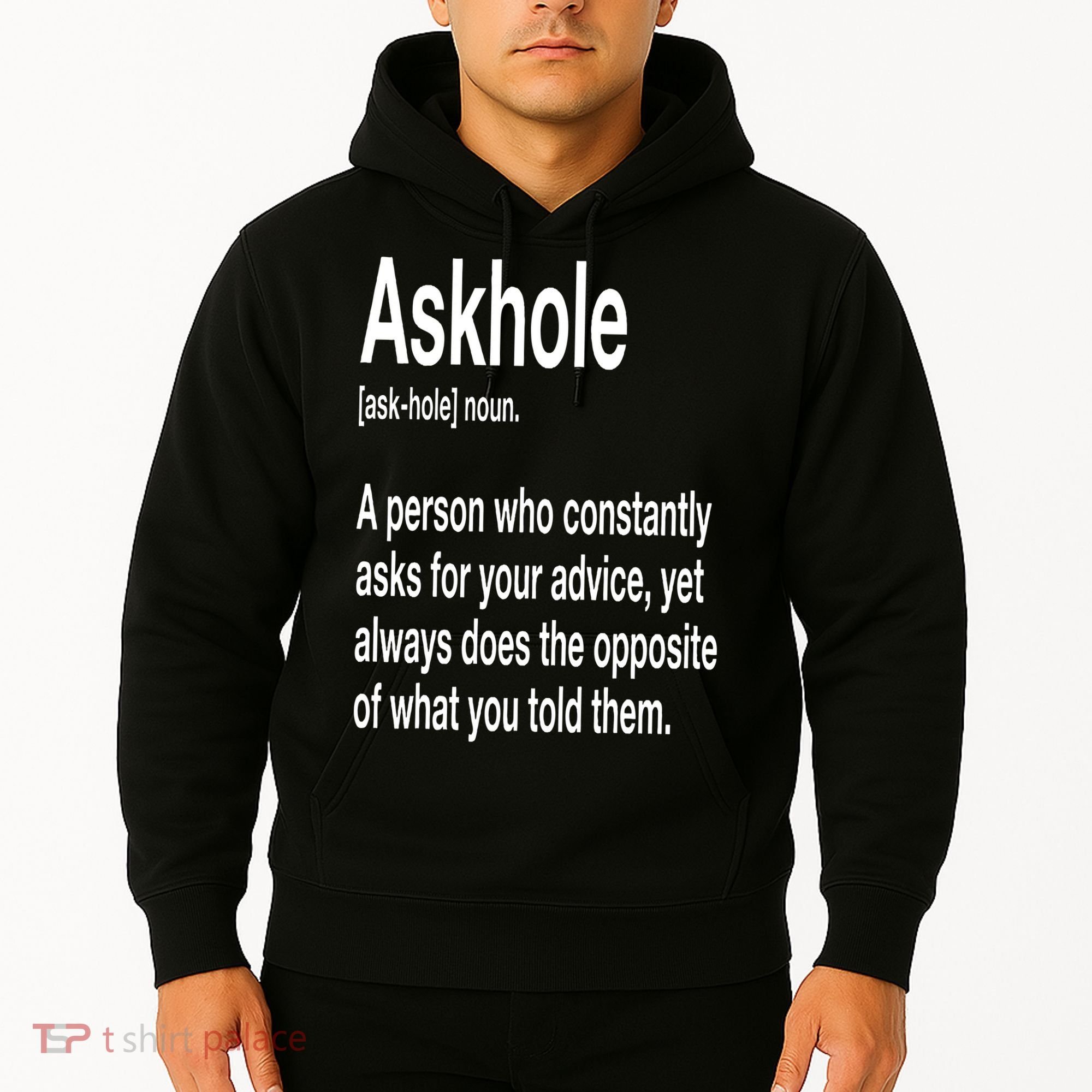 Askhole Definition Hilarious Gag Dictionary Adult Hoodie