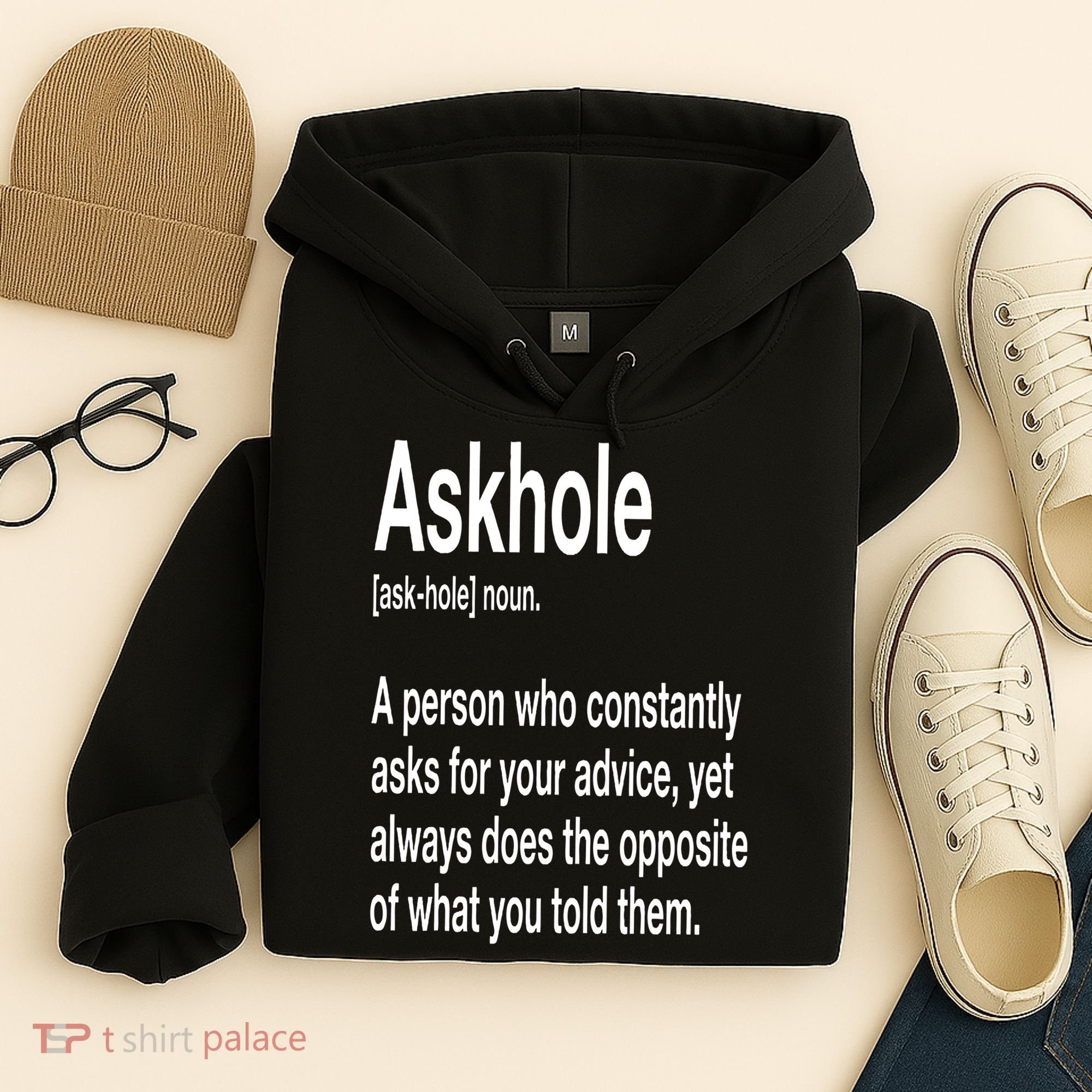 Askhole Definition Hilarious Gag Dictionary Adult Hoodie