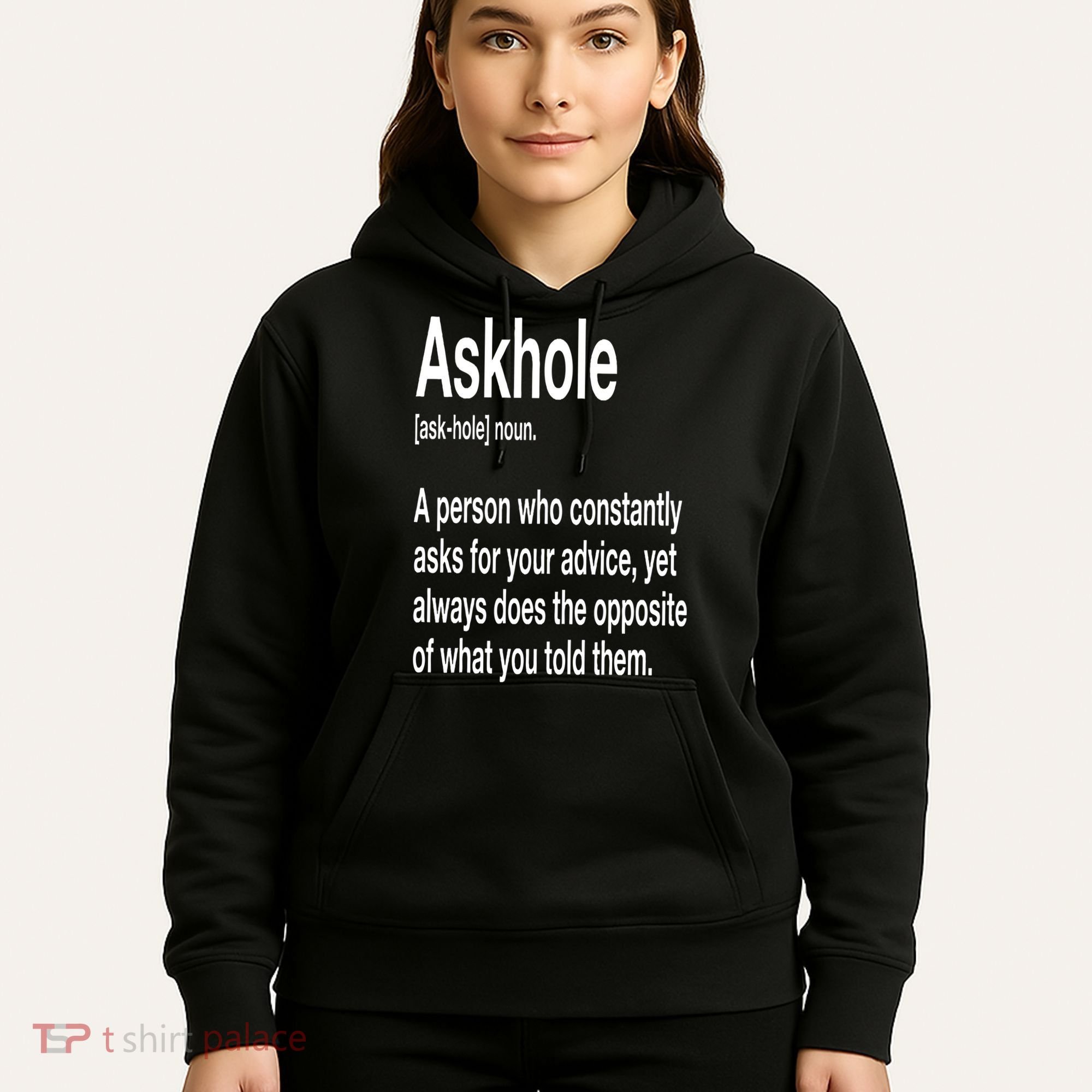 Askhole Definition Hilarious Gag Dictionary Adult Hoodie