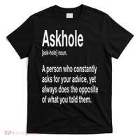 Askhole Definition Hilarious Gag Dictionary Adult T-Shirt thumb 0