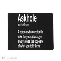 Askhole Definition Hilarious Gag Dictionary Adult Mousepad thumb 0