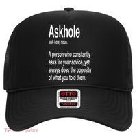 Askhole Definition Hilarious Gag Dictionary Adult Hat thumb 0
