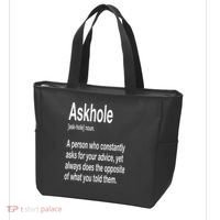 Askhole Definition Hilarious Gag Dictionary Adult Tote Bag thumb 3