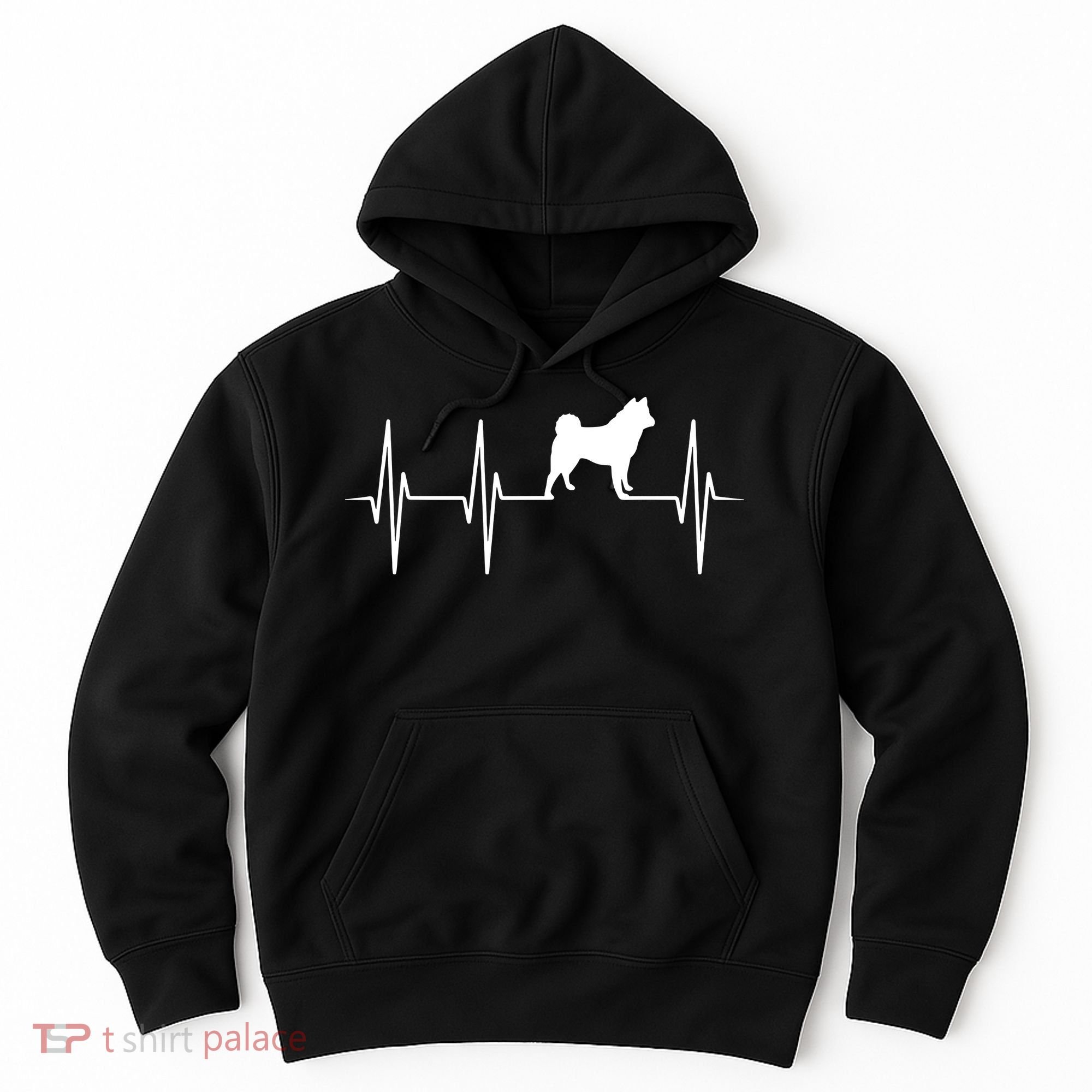 Akita Dog Heartbeat Dog Lover Gift Hoodie
