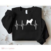 Akita Dog Heartbeat Dog Lover Gift Sweatshirt thumb 2