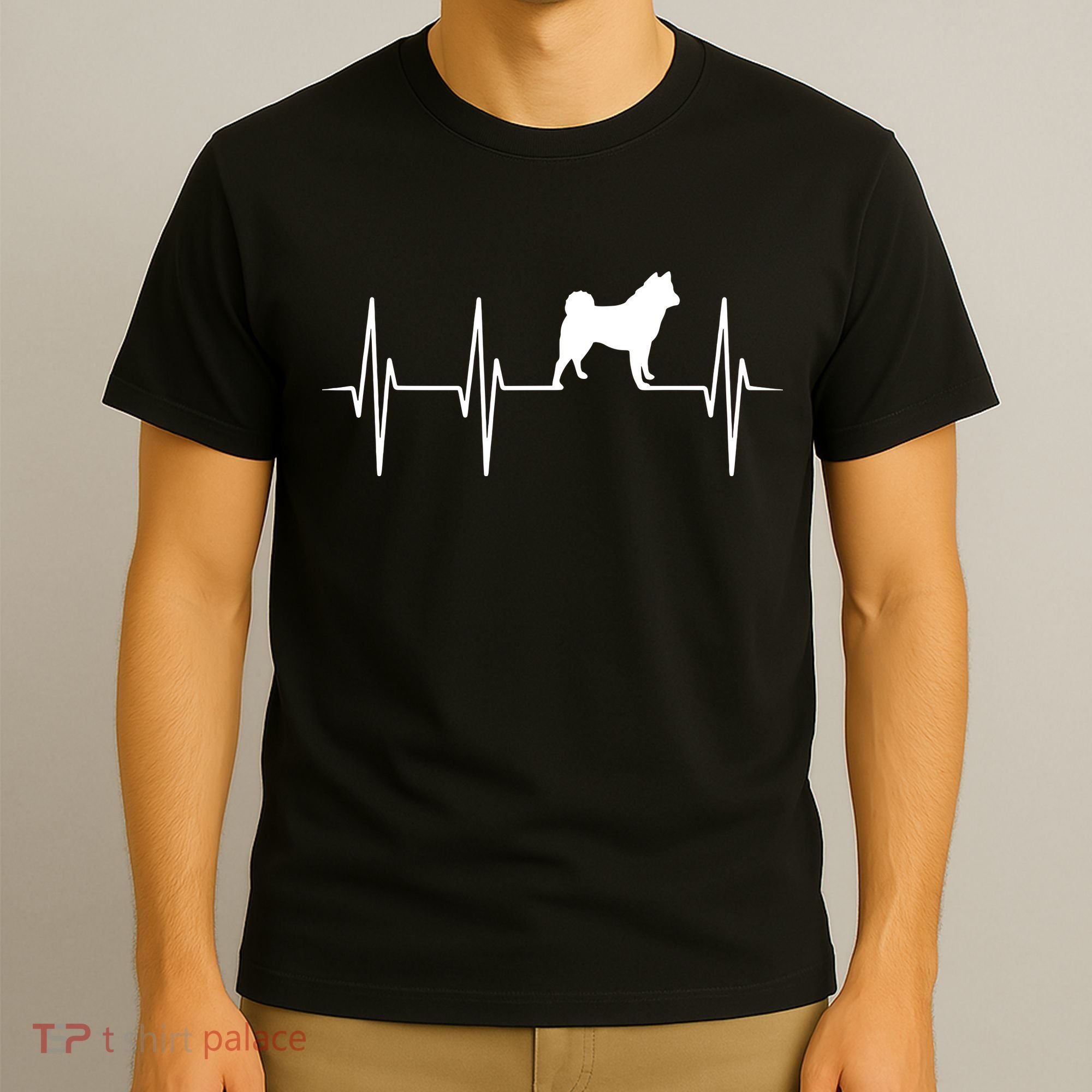 Akita Dog Heartbeat Dog Lover Gift T-Shirt