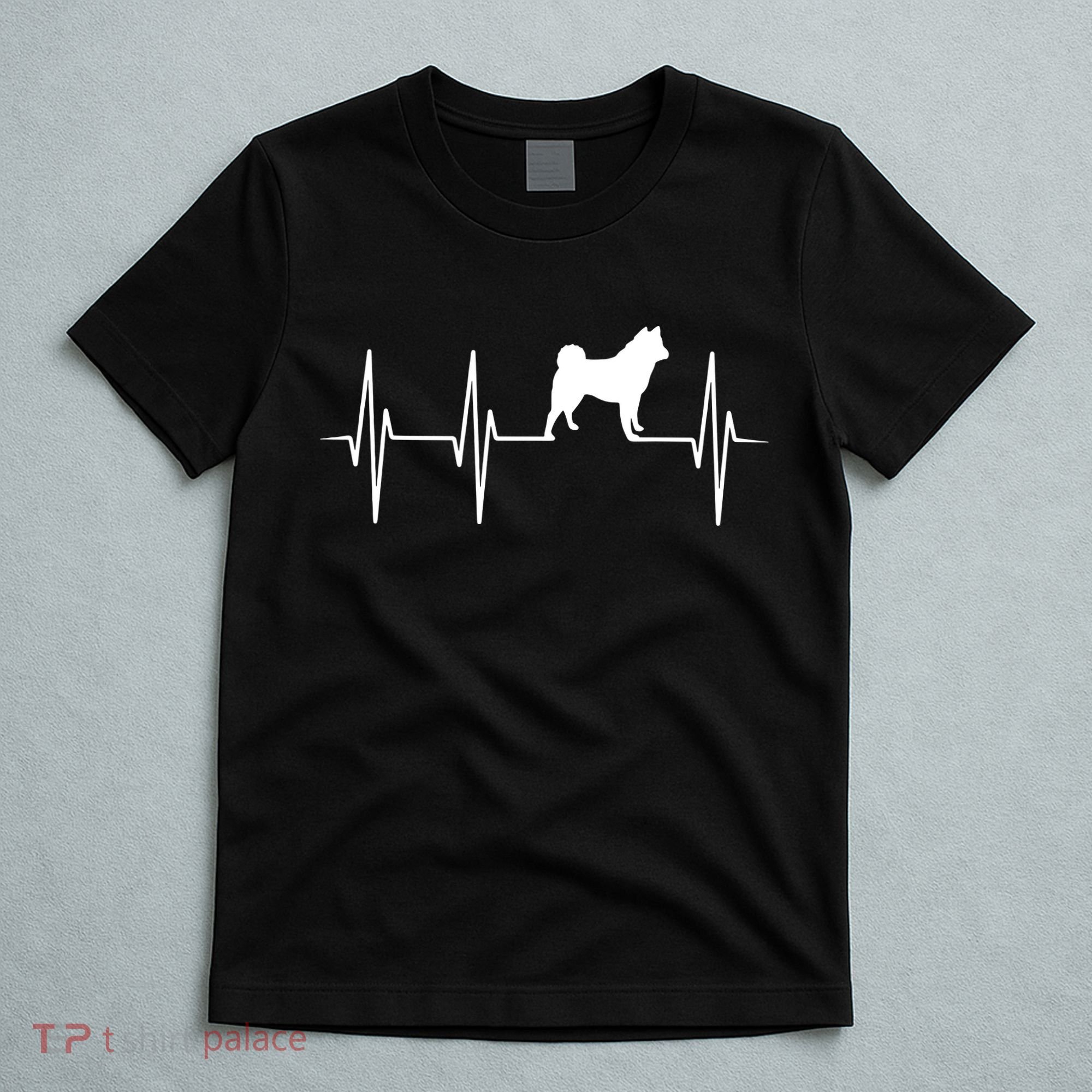 Akita Dog Heartbeat Dog Lover Gift T-Shirt