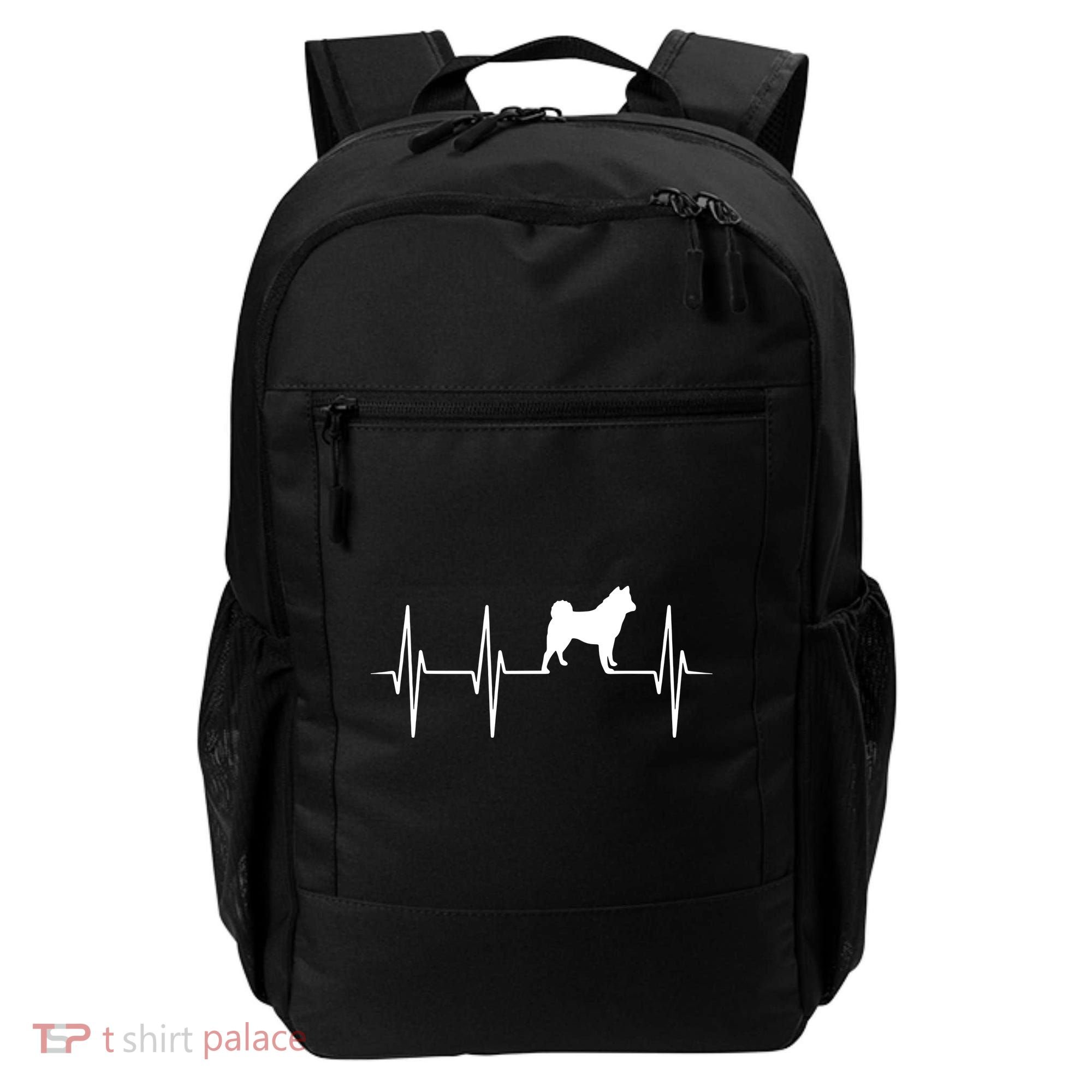 Akita Dog Heartbeat Dog Lover Gift Backpack