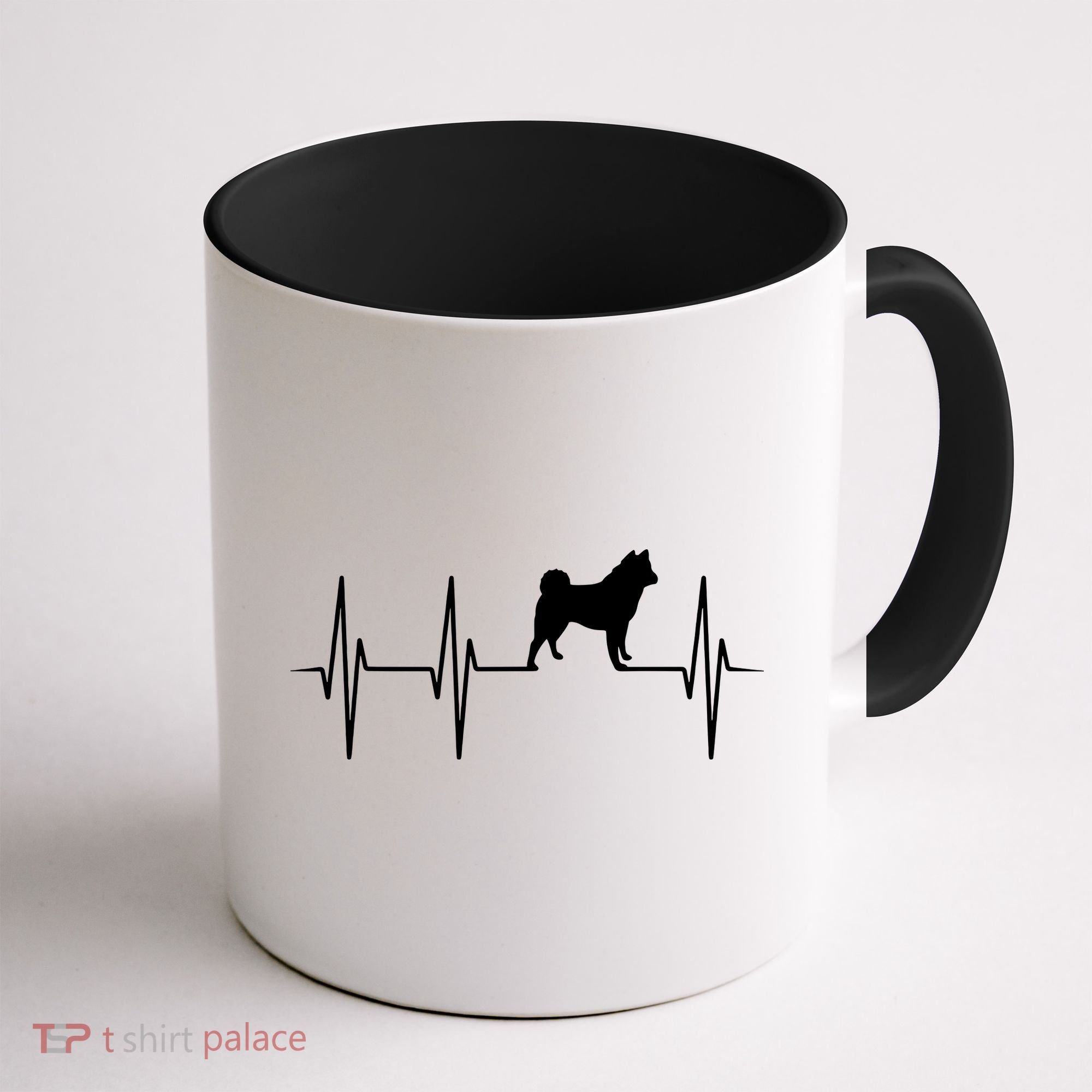 Akita Dog Heartbeat Dog Lover Gift Coffee Mug