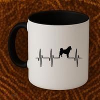 Akita Dog Heartbeat Dog Lover Gift Coffee Mug thumb 2
