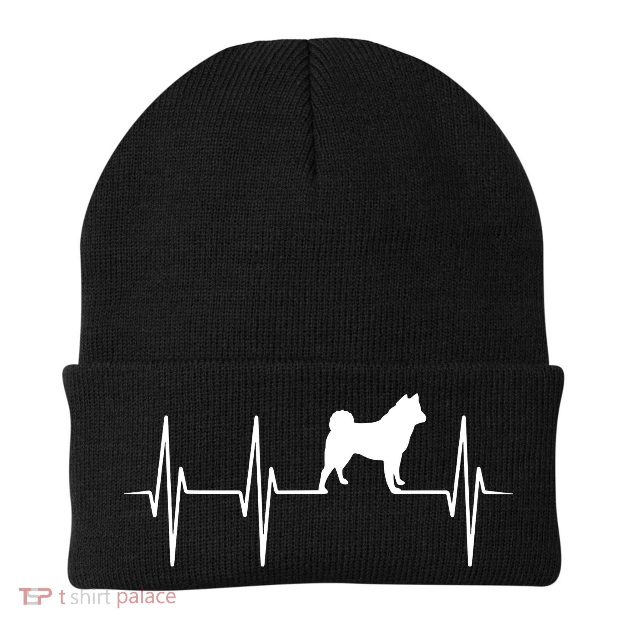 Akita Dog Heartbeat Dog Lover Gift Beanie