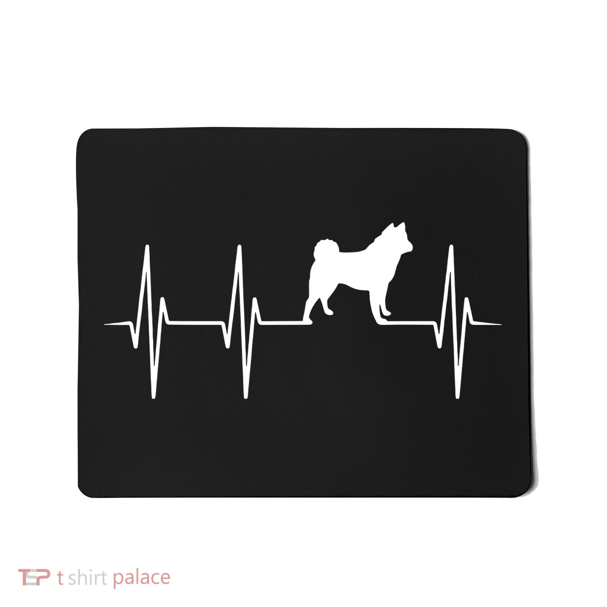 Akita Dog Heartbeat Dog Lover Gift Mousepad