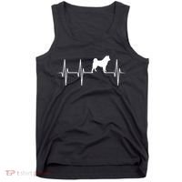 Akita Dog Heartbeat Dog Lover Gift Tank Top thumb 0