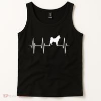 Akita Dog Heartbeat Dog Lover Gift Tank Top thumb 2