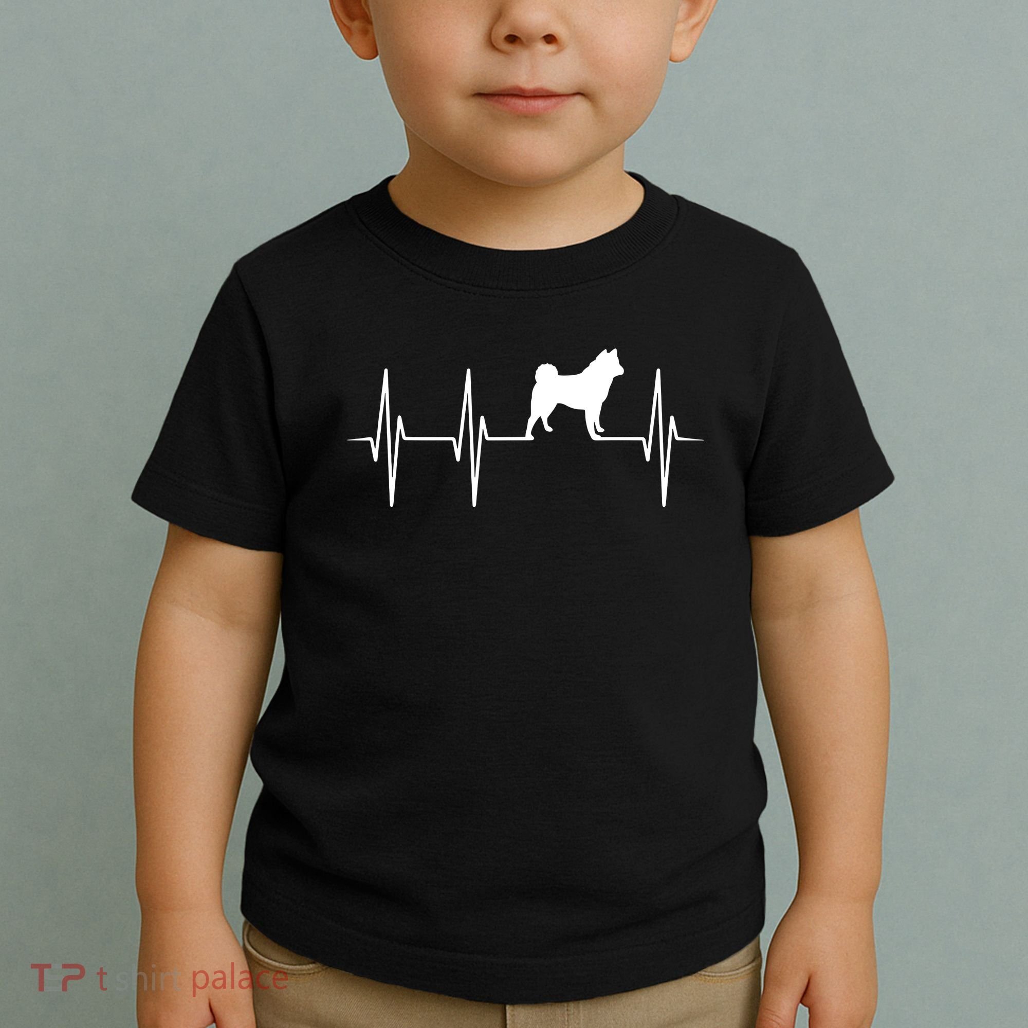 Akita Dog Heartbeat Dog Lover Gift Toddler T-Shirt