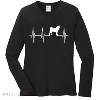 Akita Dog Heartbeat Dog Lover Gift Women's Long Sleeve Shirt thumb 0