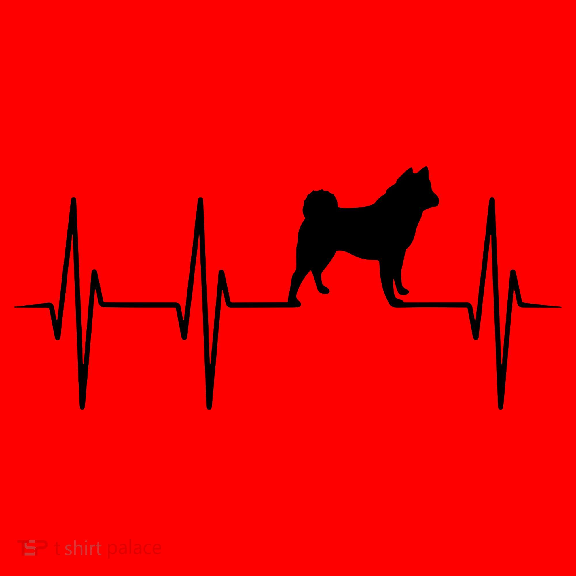 Akita Dog Heartbeat Dog Lover Gift Santa Hat