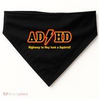 ADHD Highway To Squirrel USA-Made Doggie Bandana thumb 0
